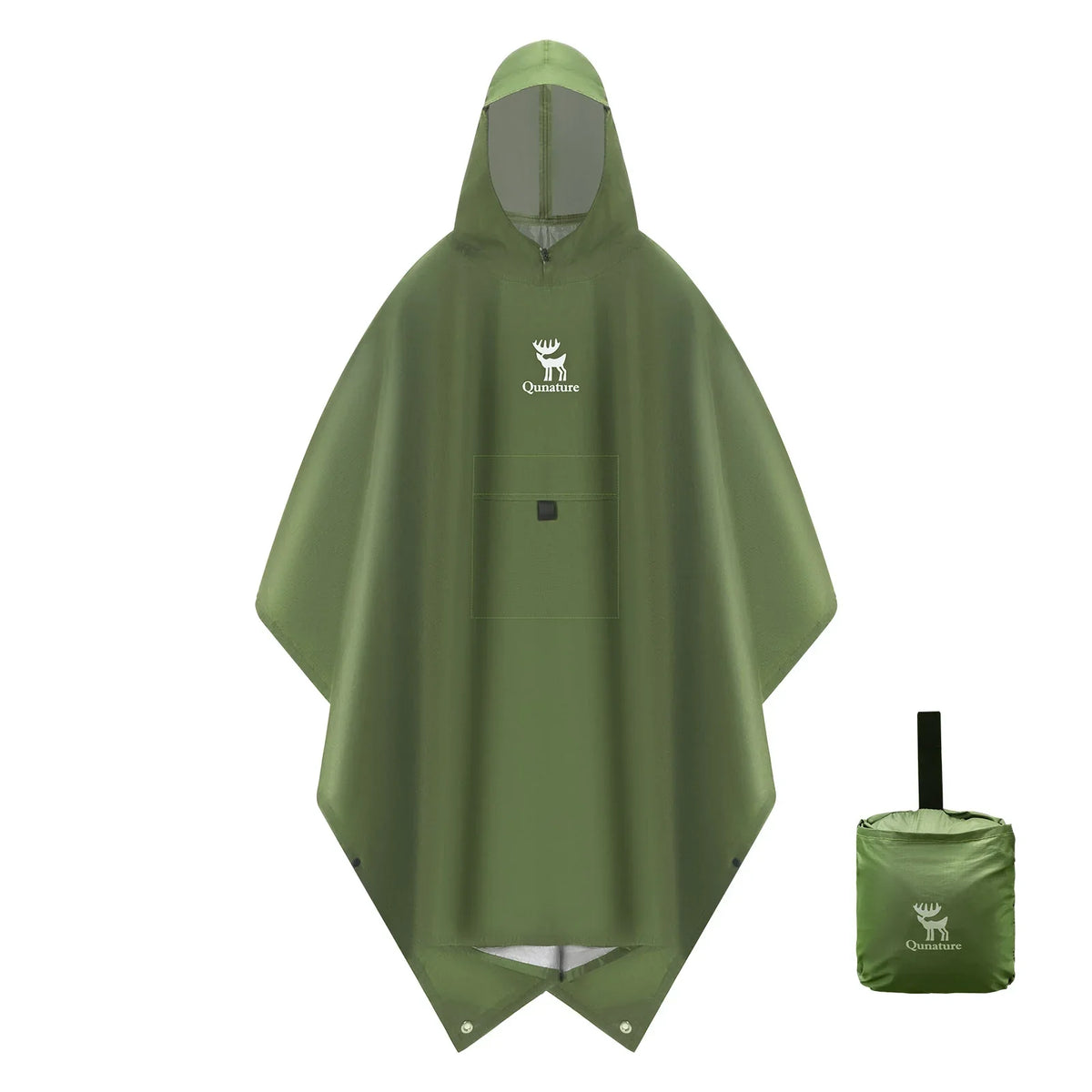 Unisex regenponcho PU3000+ met opbergzak