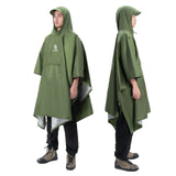 Unisex regenponcho PU3000+ met opbergzak