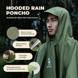 Unisex regenponcho PU3000+ met opbergzak