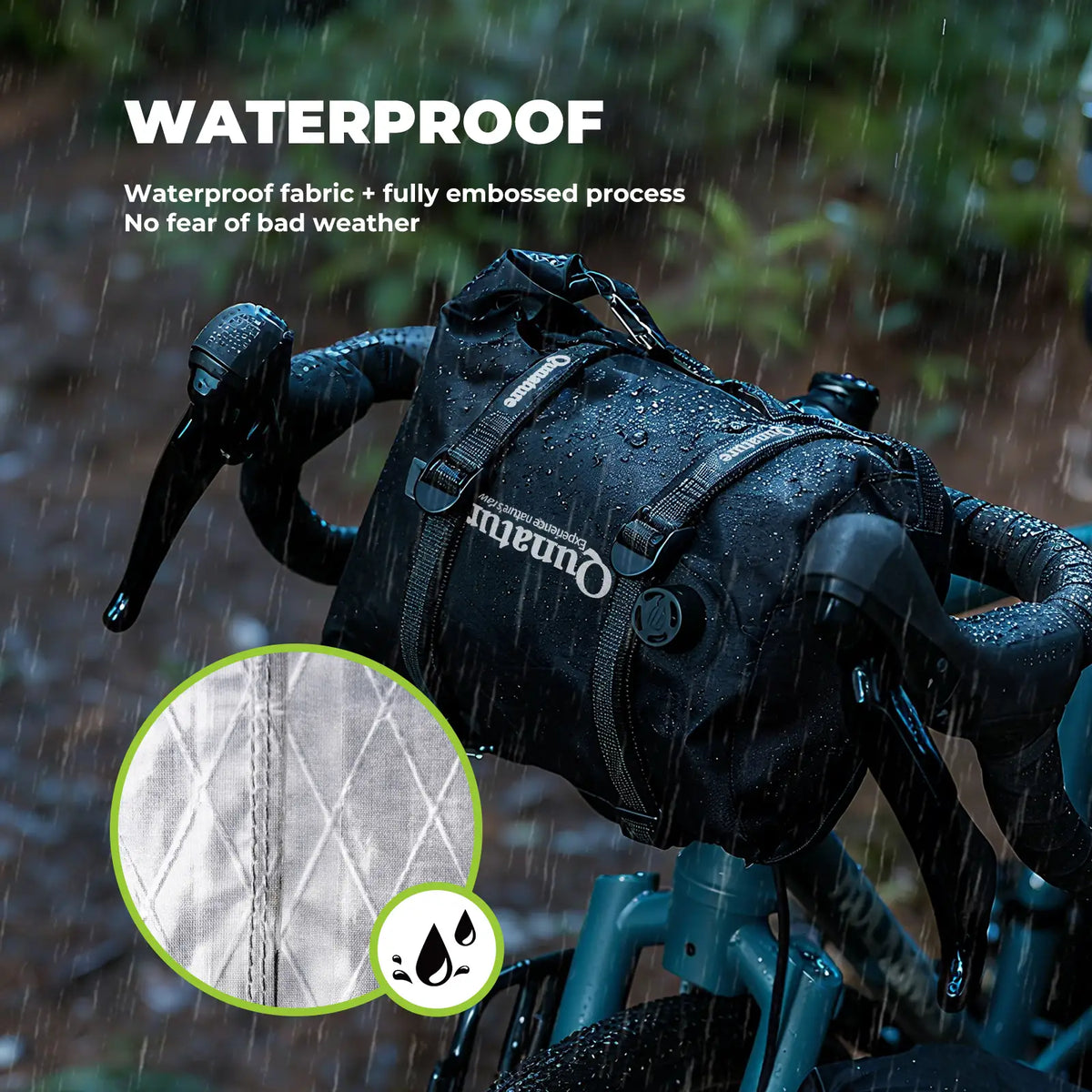 Waterafstotende compressiezak voor bikepacking 6/12 L