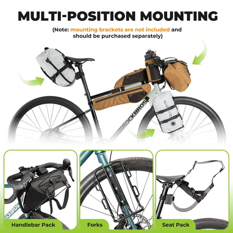 Waterafstotende compressiezak voor bikepacking 6/12 L