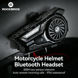 R1 motorhelm Bluetooth 6.0 intercom met 300 m bereik