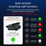 R1 motorhelm Bluetooth 6.0 intercom met 300 m bereik