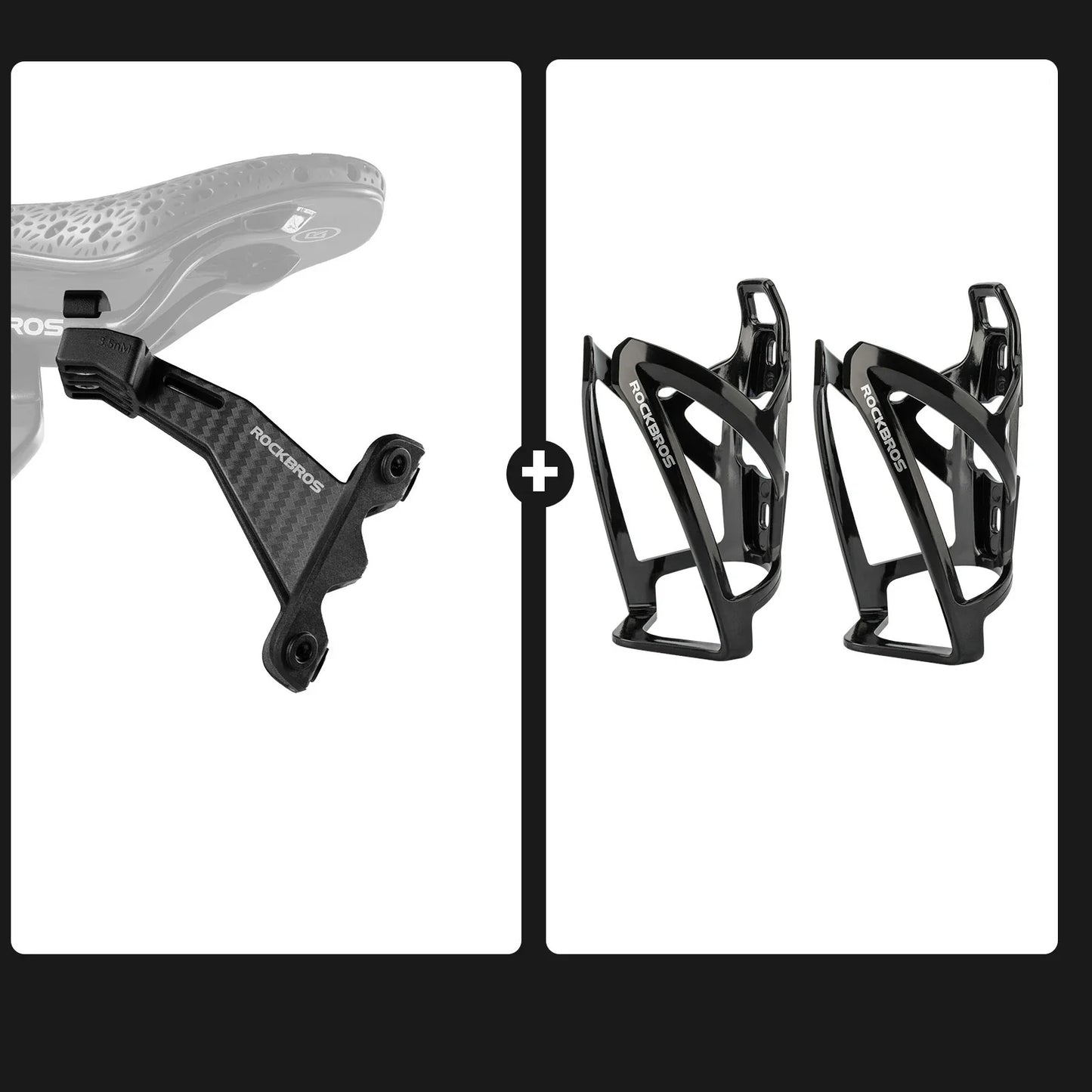 ROCKBROS lichtgewicht fiets bidonhouder set met stevige grip, 2 stuks