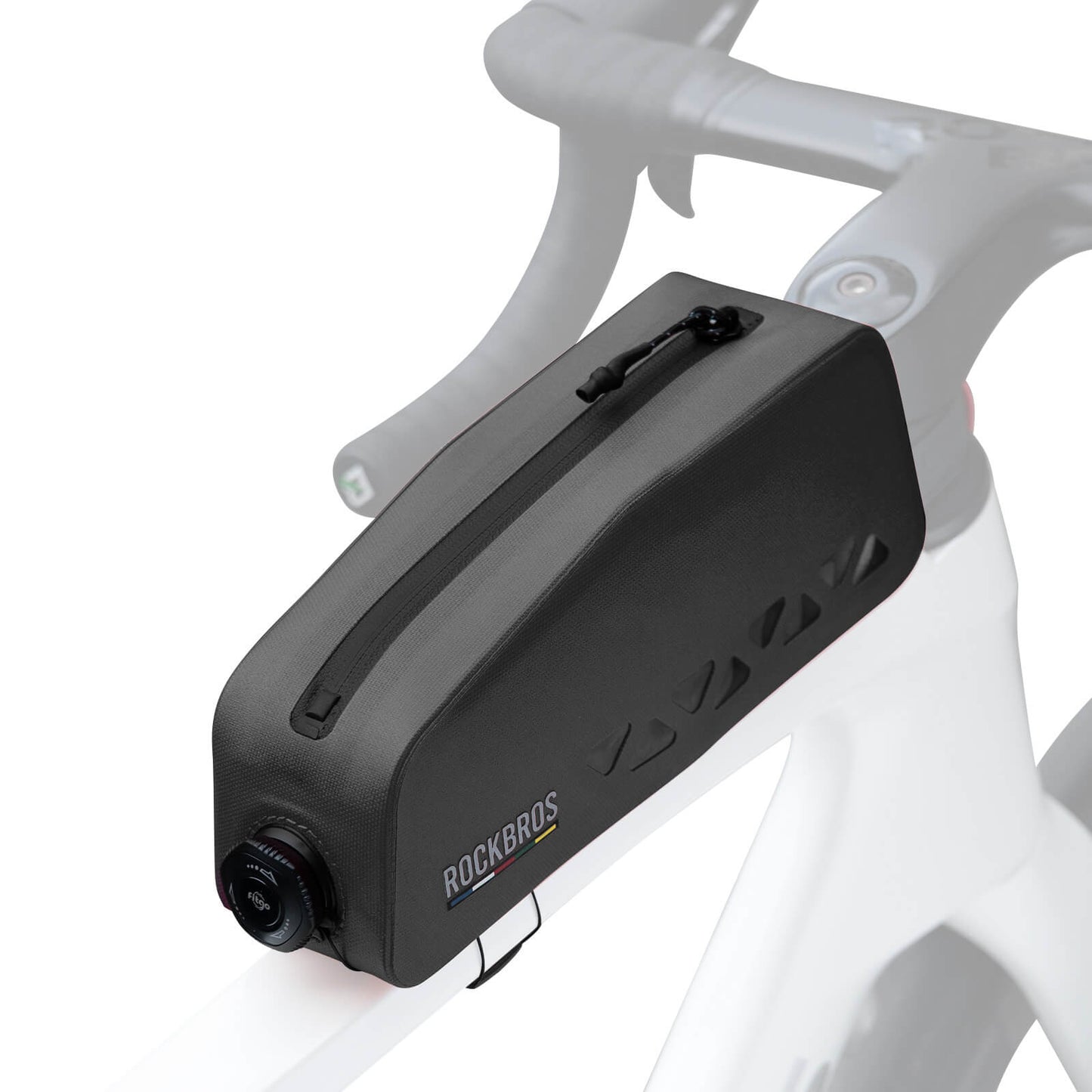 ROCKBROS compacte waterdichte road-to-sky frametas voor fiets 1 l#kleur_zwart