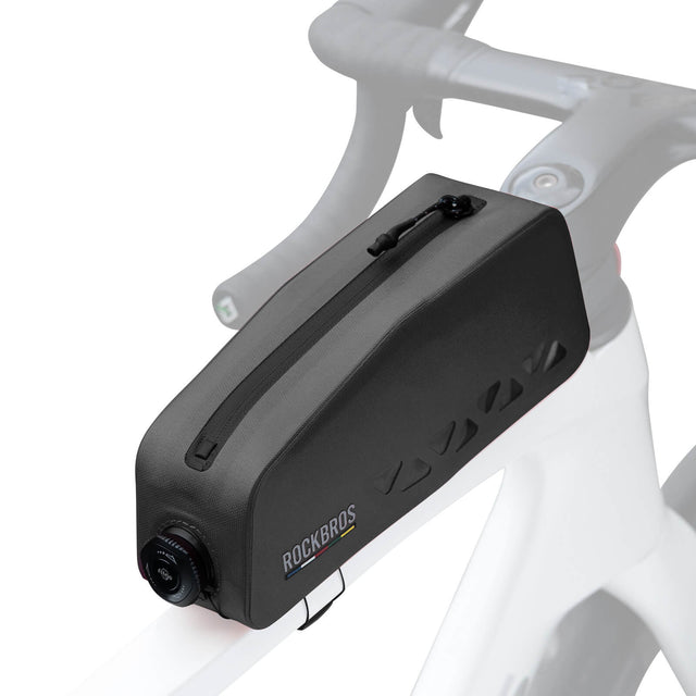 ROCKBROS compacte waterdichte road-to-sky frametas voor fiets 1 l#kleur_zwart