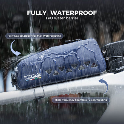 ROCKBROS compacte waterdichte road-to-sky frametas voor fiets 1 l