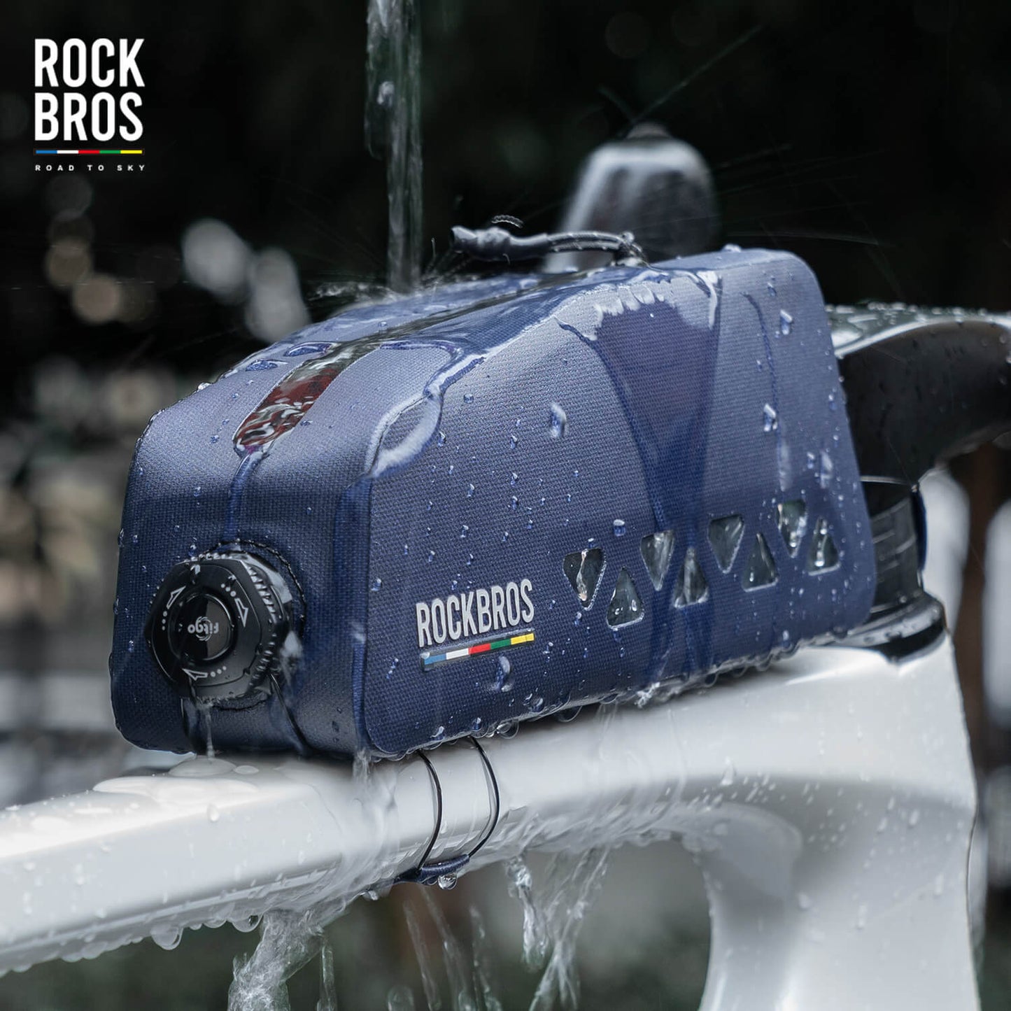 ROCKBROS compacte waterdichte road-to-sky frametas voor fiets 1 l