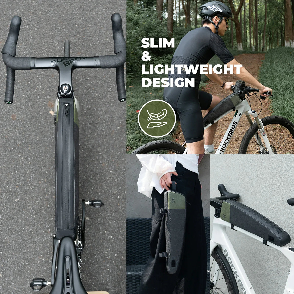 ROCKBROS bovenbuis fietstas extended spatwaterdicht 0,9l