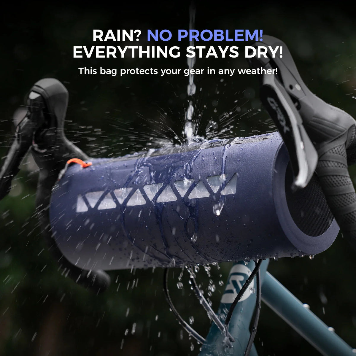 ROCKBROS road-to-sky waterdichte stuurtas 4 l voor gravel en racefiets