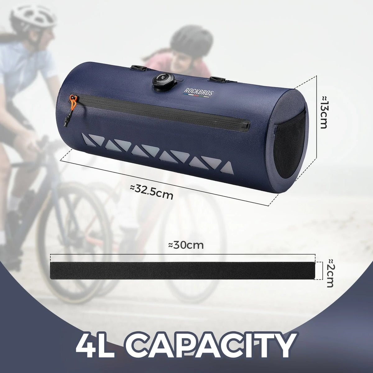 ROCKBROS road-to-sky waterdichte stuurtas 4 l voor gravel en racefiets