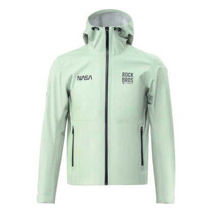 road-to-sky ultralight foldable rain jacket in hi-vis colour #Color_Green