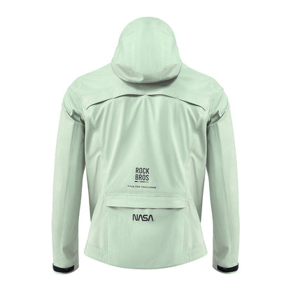 road-to-sky ultralight foldable rain jacket in hi-vis colour #Color_Green