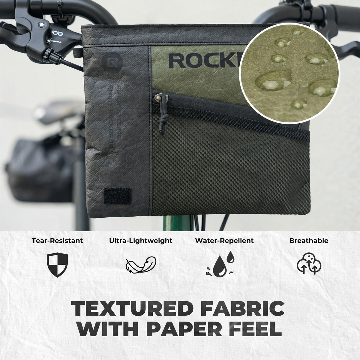 ROCKBROS stuurtas DB002 1,5 L: materiaal en functies