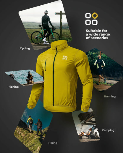 Road to Sky Men's Lightweight Cycling Windbreaker