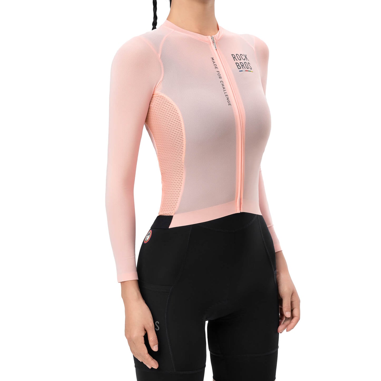 ROCKBROS road-to-sky dames fietsshirt long-sleeved#pink