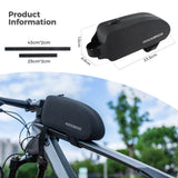 ROCKBROS 100% waterdichte bovenbuis fietstas naadloze rits 1l