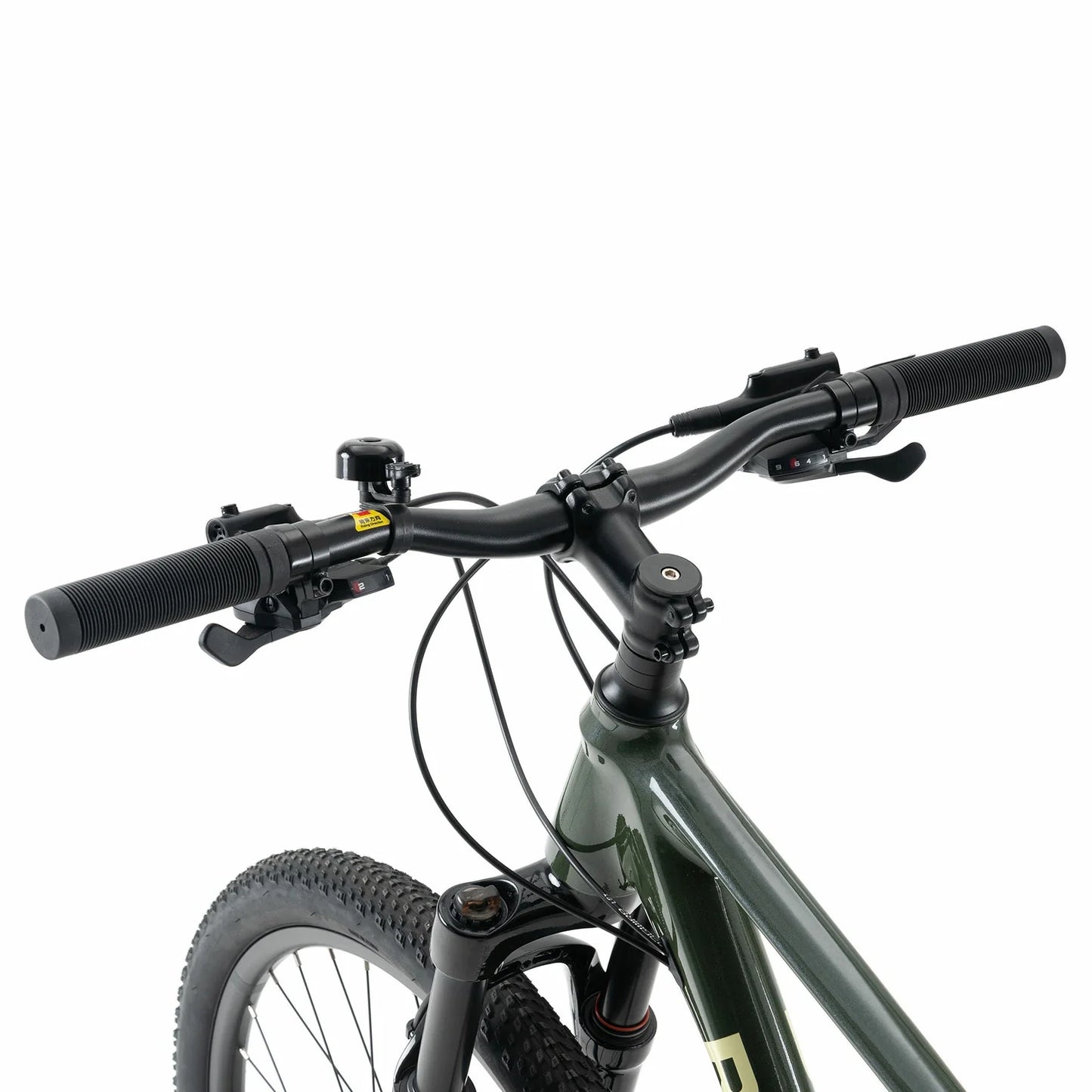 Rockbros 27.5 inch aluminium mountain bike in green with suspension fork and disc brakes#color_green