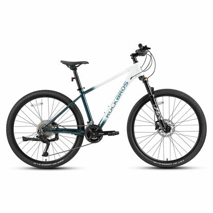 Rockbros 27.5 inch aluminium mountain bike in teal for cross-country and trail riding#color_lake teal