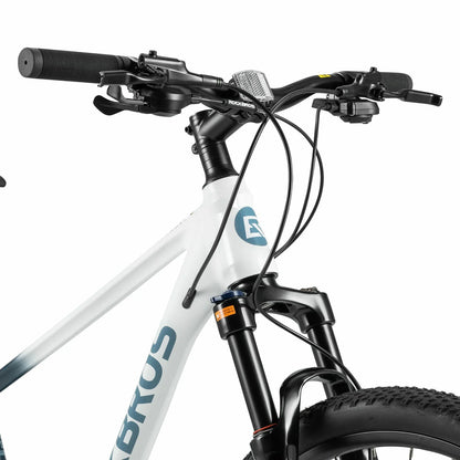 Rockbros 27.5 inch aluminium mountain bike in teal for cross-country and trail riding#color_lake teal