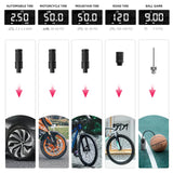 Elektrische fietspomp A8 met digitaal display – 150 PSI – productdetail 3