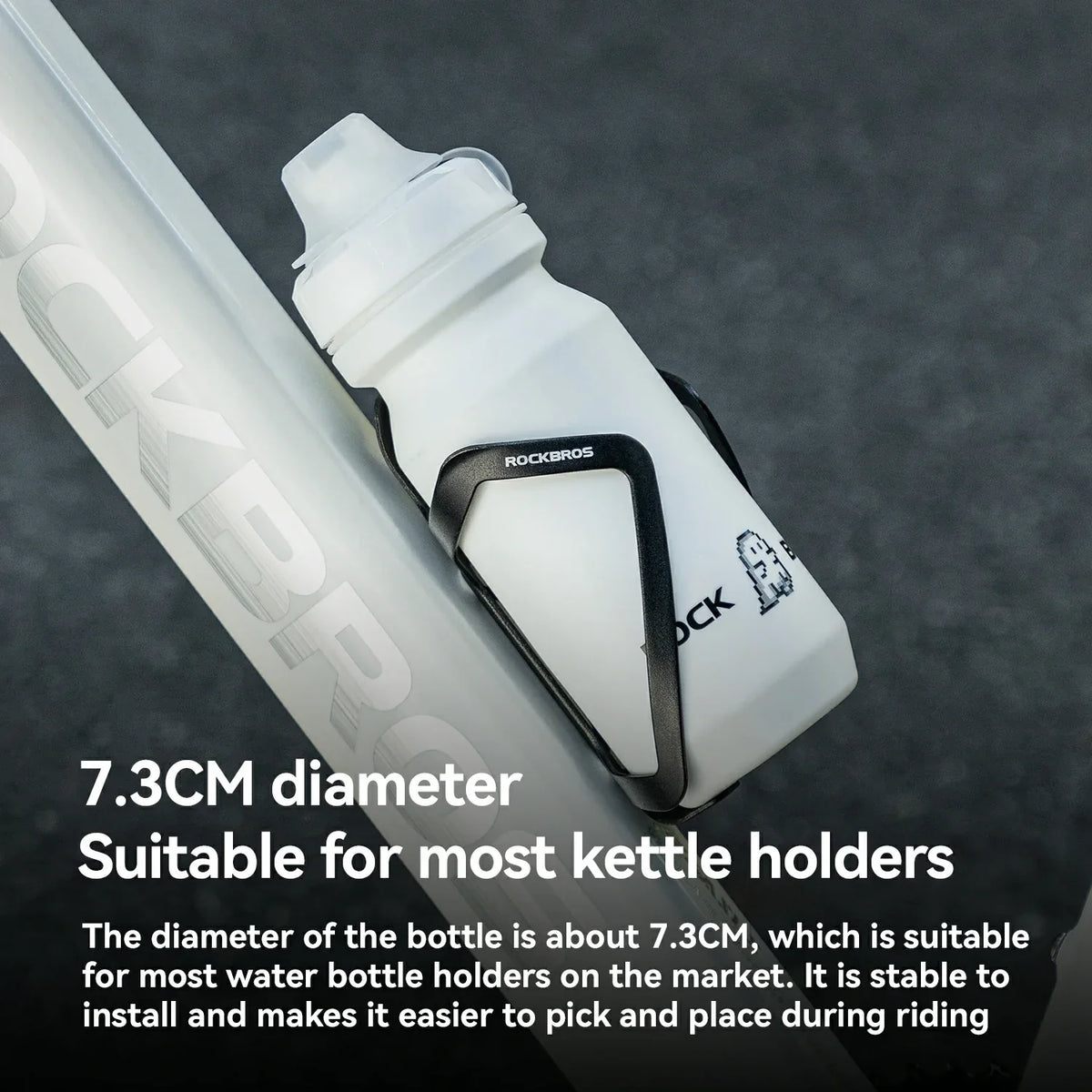 Fietsbidon 600/750 ml met afsluitbare trektuit