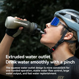 Fietsbidon 600/750 ml met afsluitbare trektuit