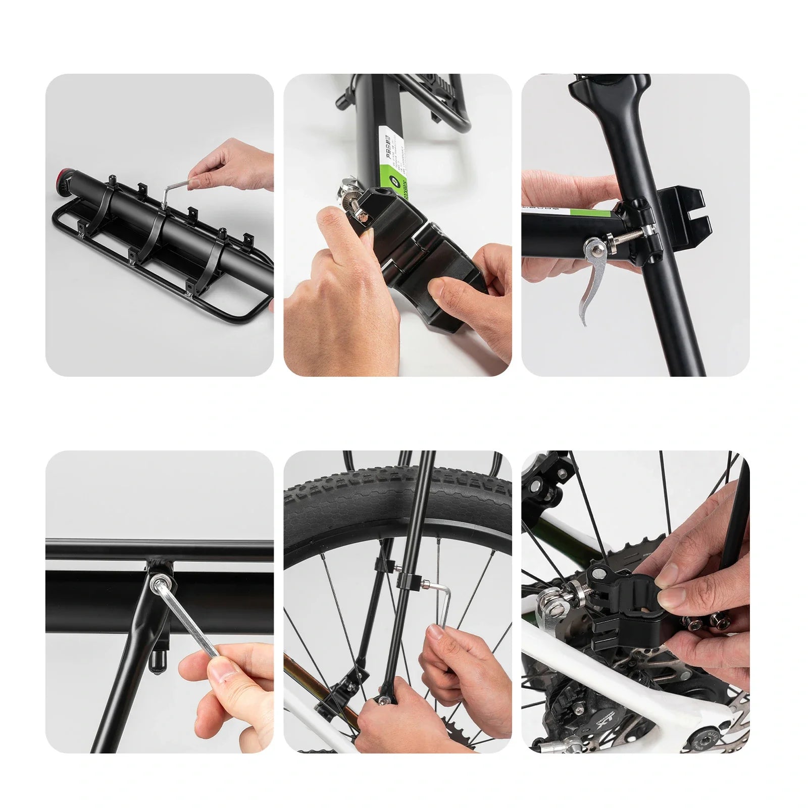 ROCKBROS Rear Pannier Bike Rack with Fender & Reflector