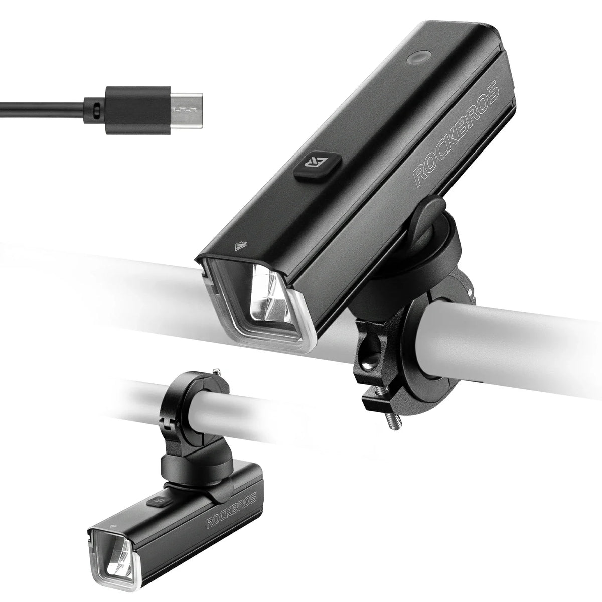 ROCKBROS fietskoplamp 1500 lumen aluminium ipx6 waterproof