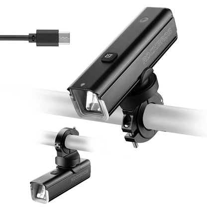 rockbros 1500-lumen aluminium front bike light