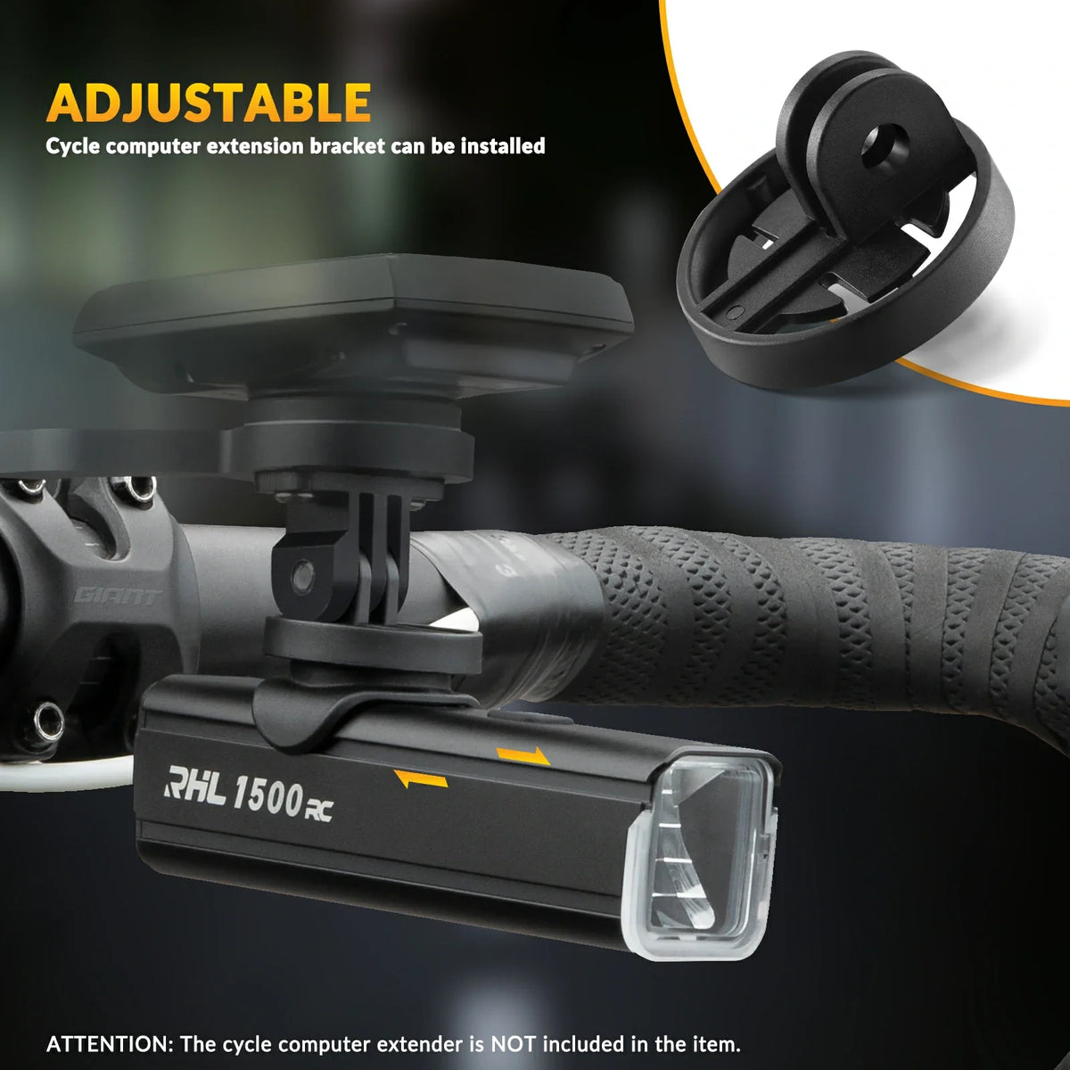 ROCKBROS fietskoplamp 1500 lumen aluminium ipx6 waterproof