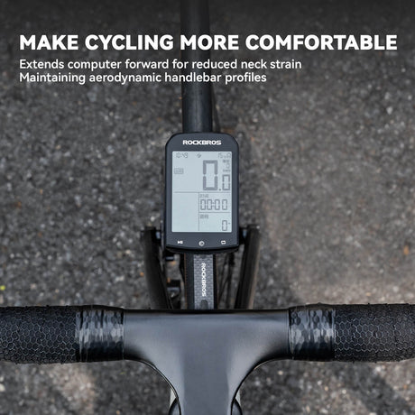 Carbon stuurhouder voor fietscomputer en lamp