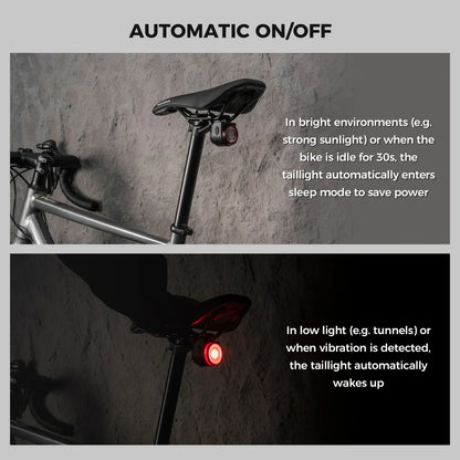 rockbros rear light with wireless horn