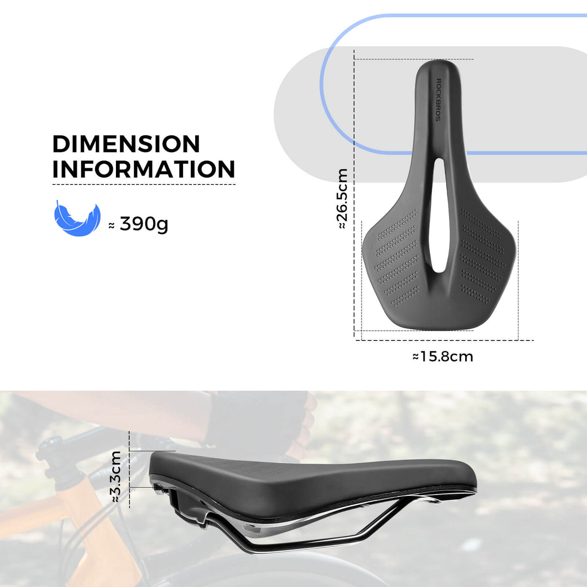 Ademend comfortabel fietszadel