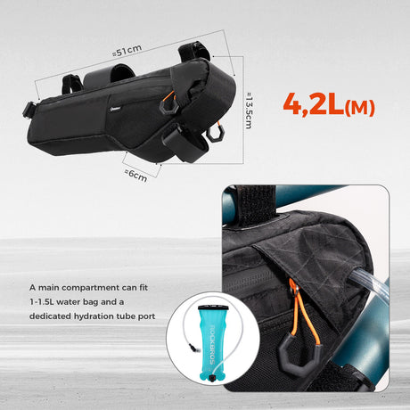 Bikepacking frametas 3,5–5 L