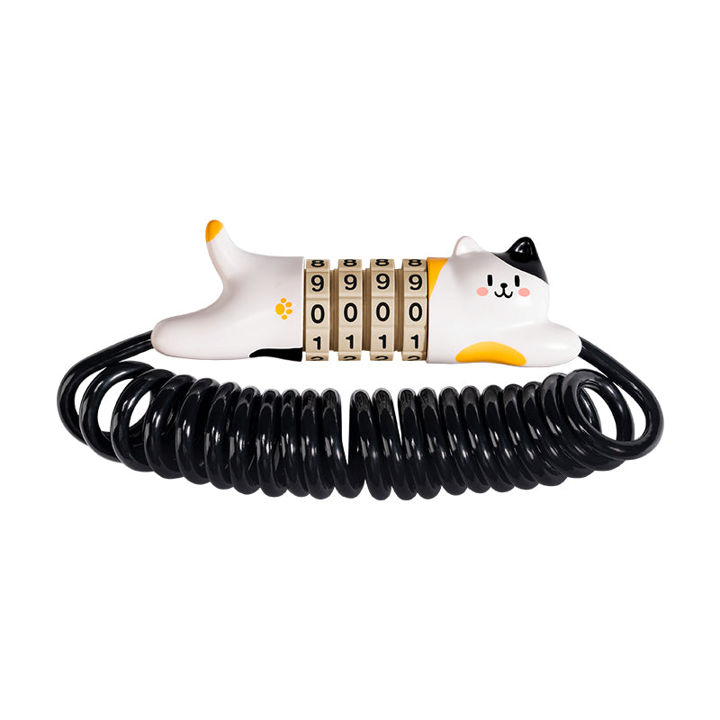ROCKBROS schattig kat fiets helmslot 130cm #Kleur_Zwart