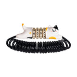 ROCKBROS schattig kat fiets helmslot 130cm #Kleur_Zwart