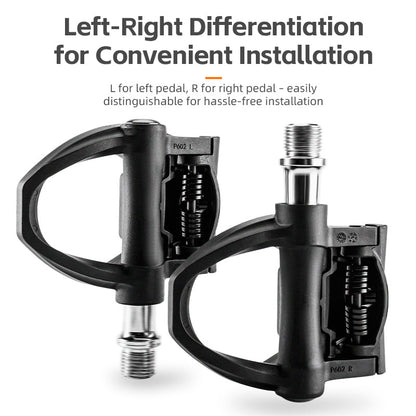 rockbros clipless pedals compatible with shimano spd p601 p602 lightweight and durable cycling pedals #Model_P601