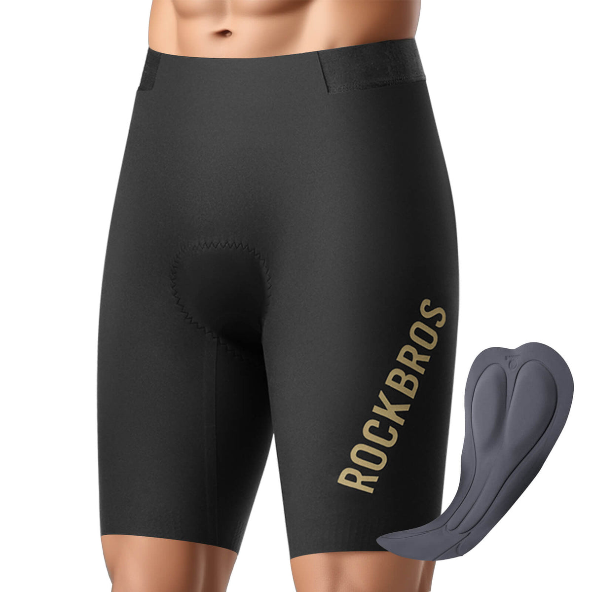 ROCKBROS heren endurance fietsbroek met zeem yddk012#zwart