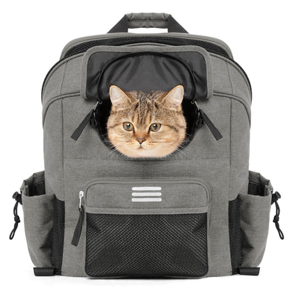 rockbros folding bike handlebar bag h47 multifunctional pet carrier for cycling #Color_Grey