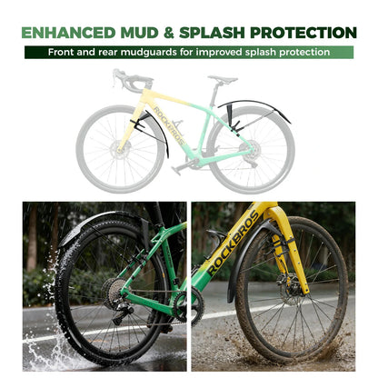 ROCKBROS front bike mudguard for road, gravel and MTB bikes