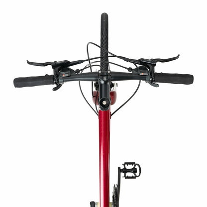 Rockbros flat bar road bike in bronze with aluminium frame and carbon fork#color_Bronze