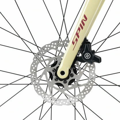 Rockbros flat bar road bike in bronze with aluminium frame and carbon fork#color_Bronze