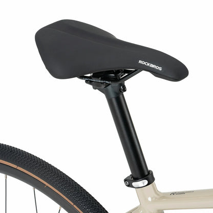 Rockbros flat bar road bike in bronze with aluminium frame and carbon fork#color_Moss Green