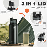 RVS thermosfles met rietje en draaggreep – 550/650 ml – productdetail 6