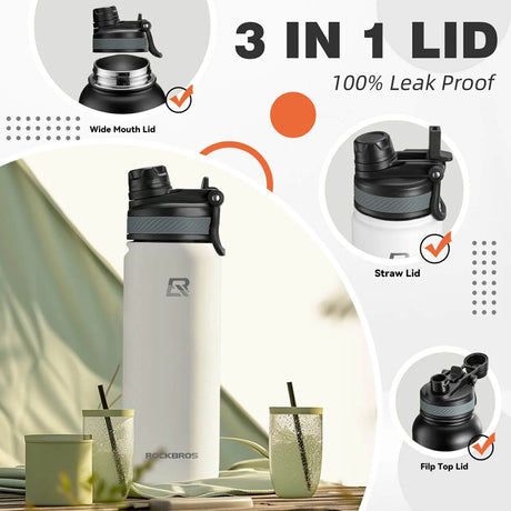 RVS thermosfles met rietje en draaggreep – 550/650 ml – productdetail 11