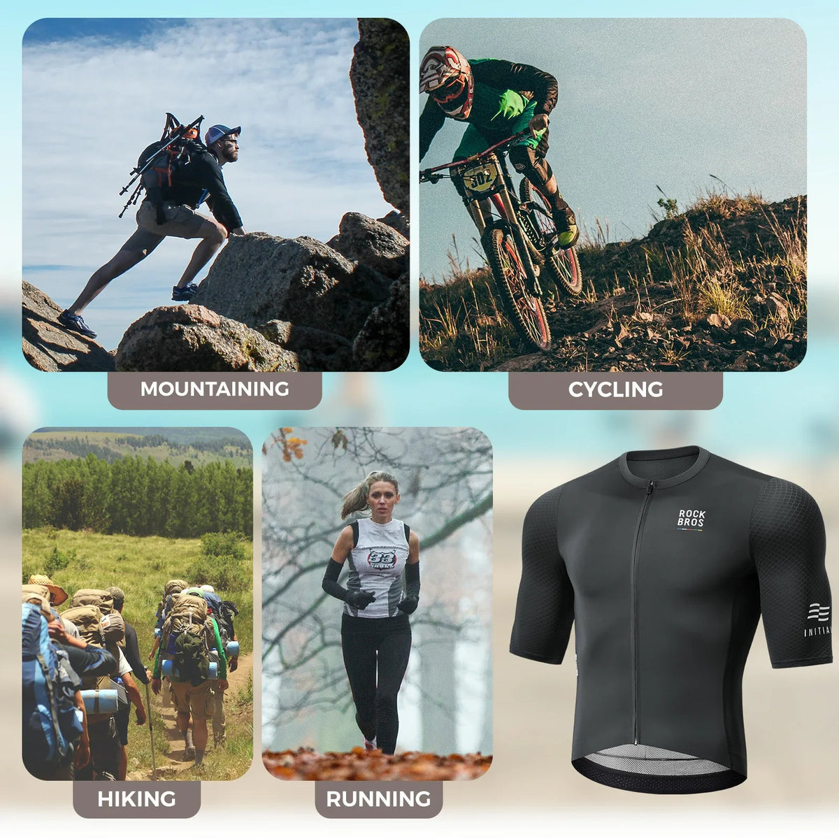 ROCKBROS road to sky heren fietsshirt