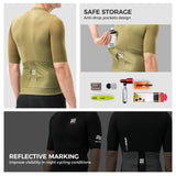 ROCKBROS road to sky heren fietsshirt#olive-green