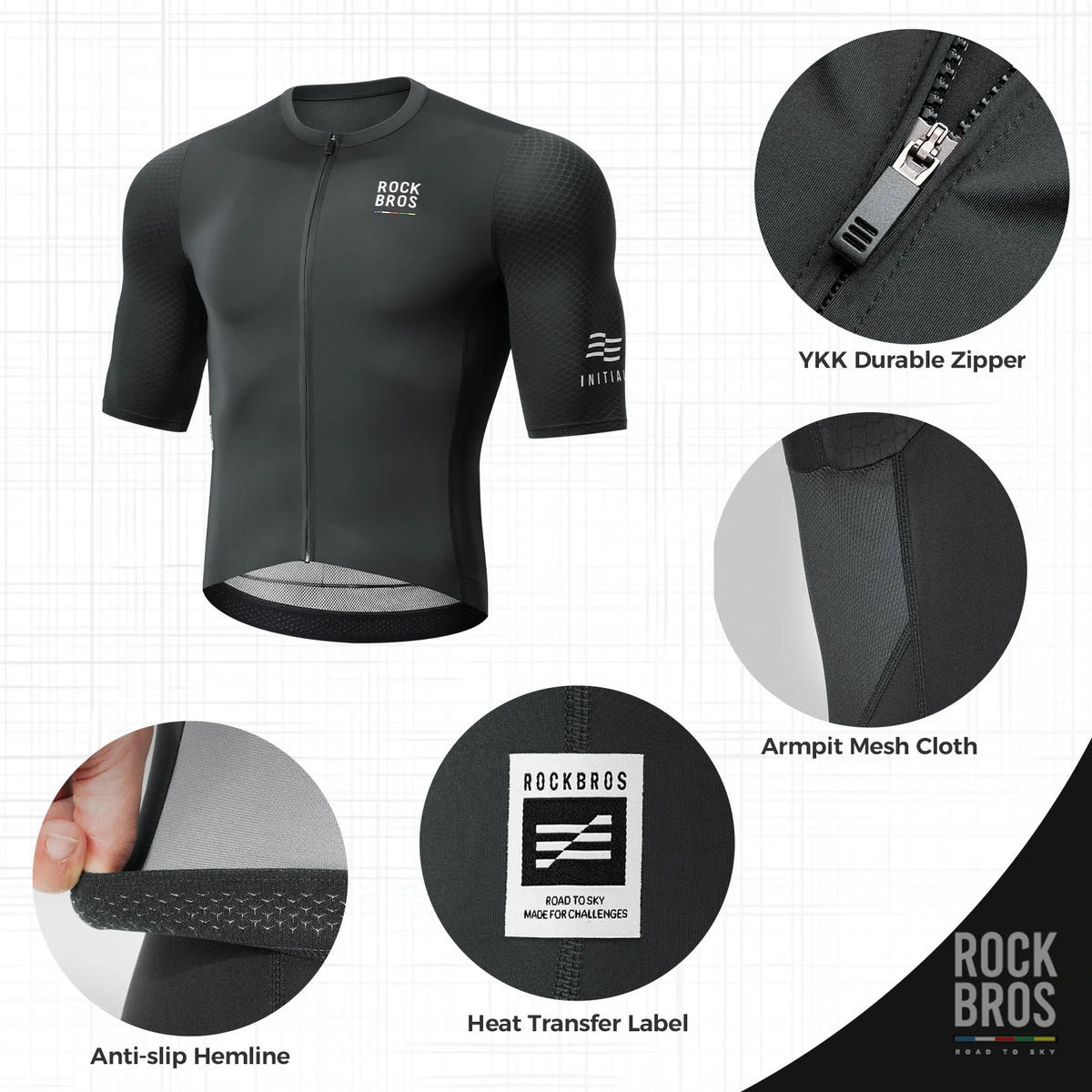 ROCKBROS road to sky heren fietsshirt