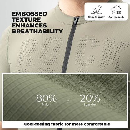 ROCKBROS heren short-sleeve fietsshirt - yddx009#faded-khaki